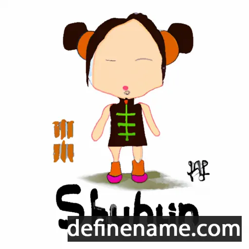 cartoon of the name Shuxin