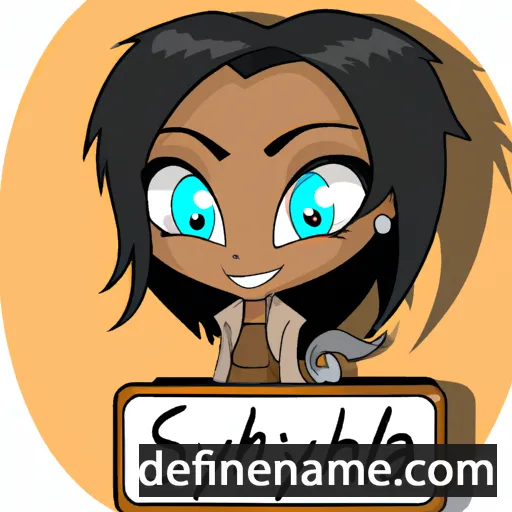 cartoon of the name Shylah