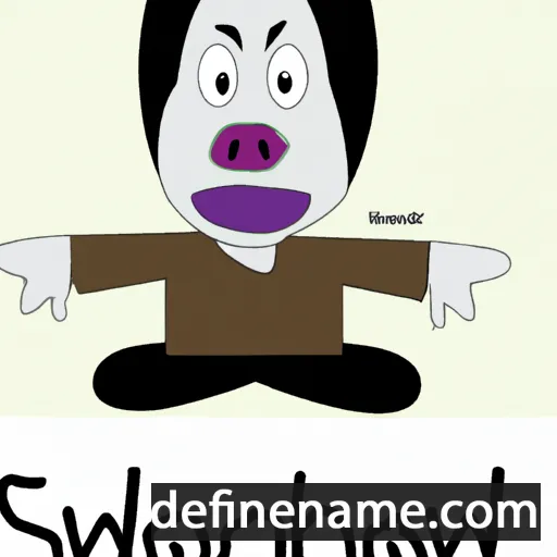 cartoon of the name Si-gwa-ah-doh-gwih