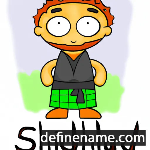 cartoon of the name Siadhail