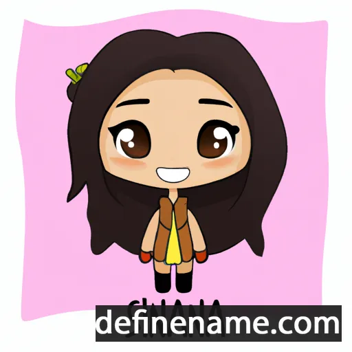 cartoon of the name Siana