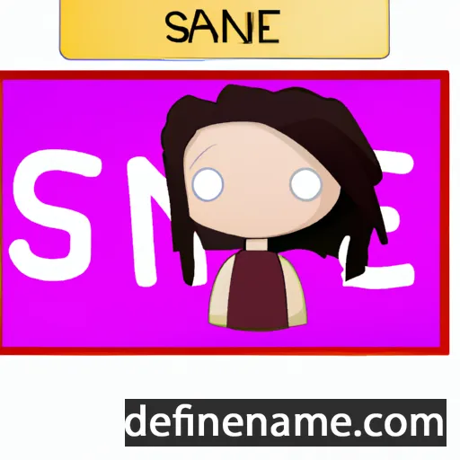 cartoon of the name Sianne