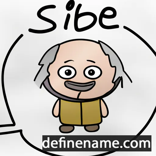 cartoon of the name Sibbe