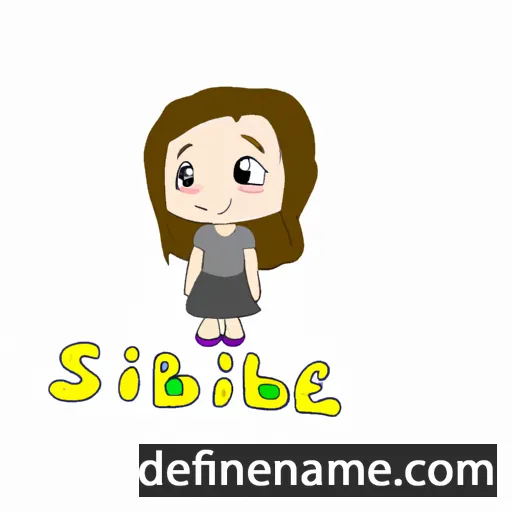 cartoon of the name Sibelle