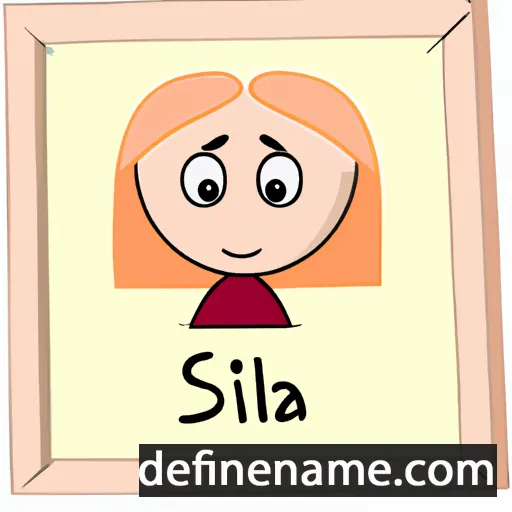 cartoon of the name Sibilė