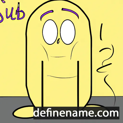 cartoon of the name Sibú