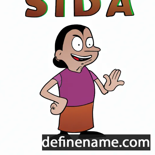 cartoon of the name Sidda