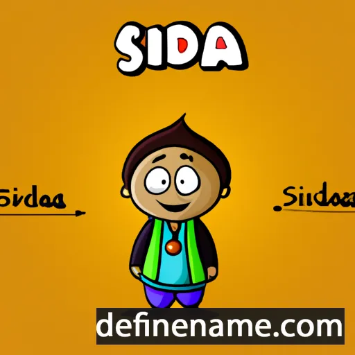 cartoon of the name Sidda