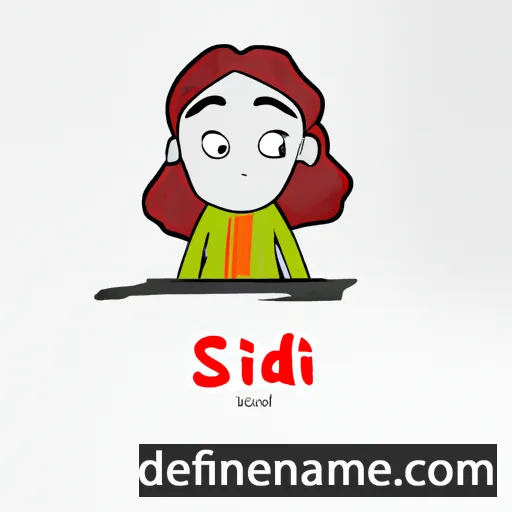 cartoon of the name Sidhi