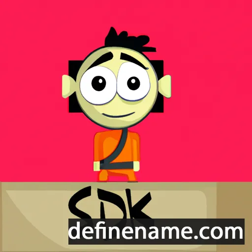 cartoon of the name Sidku