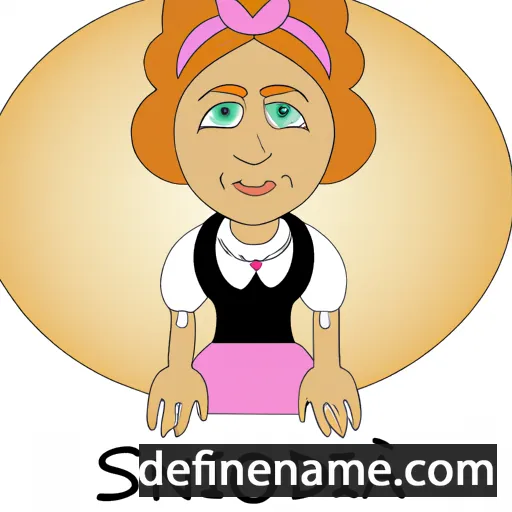 cartoon of the name Sidonija