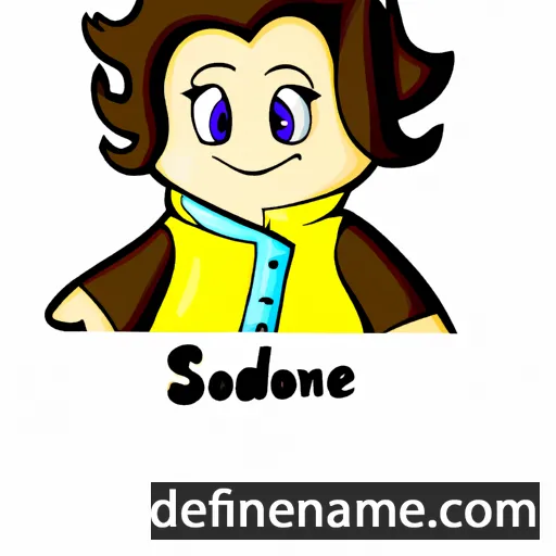 cartoon of the name Sidonnie