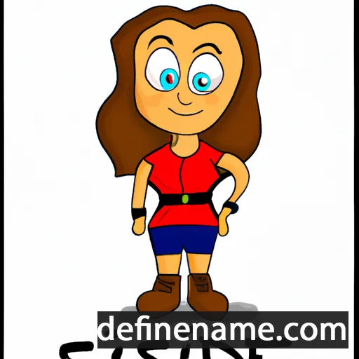 cartoon of the name Sidse