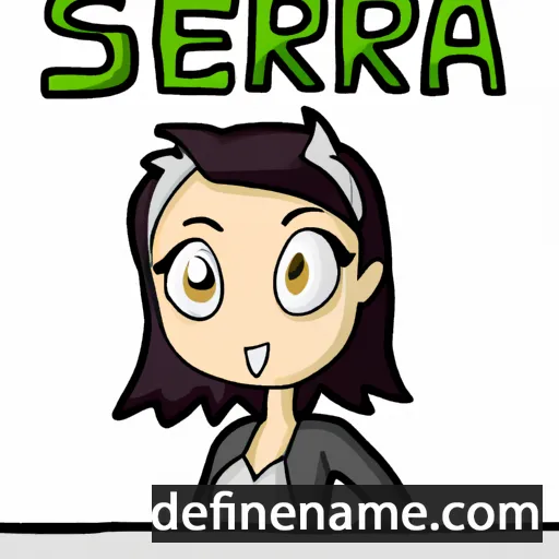 cartoon of the name Siearra