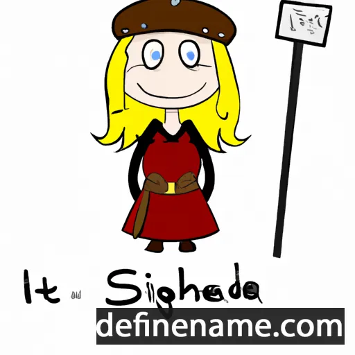 cartoon of the name Sieghilde