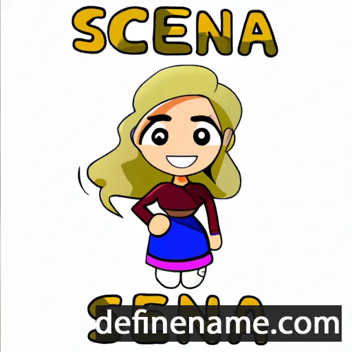 cartoon of the name Siena