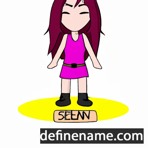 cartoon of the name Sienah