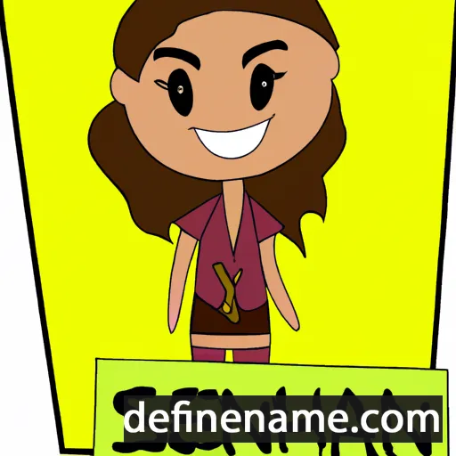 cartoon of the name Siennah