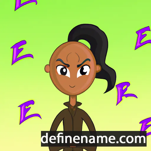 cartoon of the name Sierah