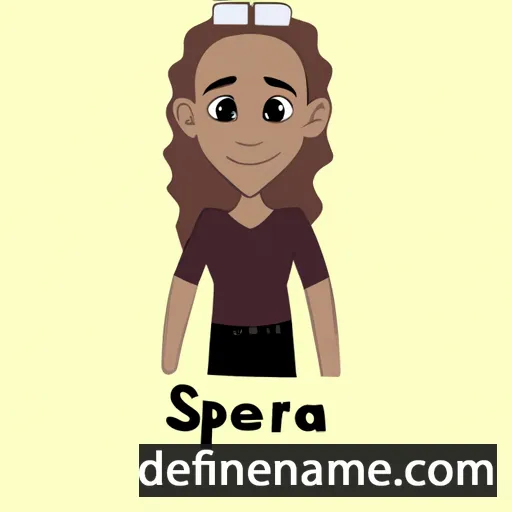 cartoon of the name Sierrah