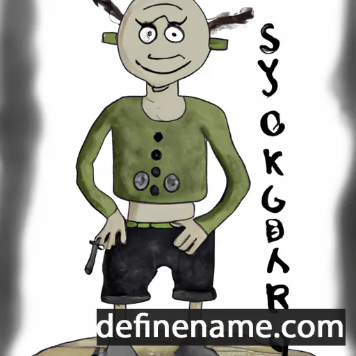 cartoon of the name Sigeryk