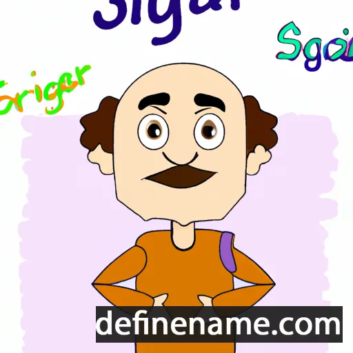 cartoon of the name Sighar