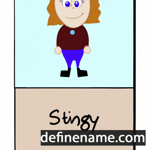 cartoon of the name Signey