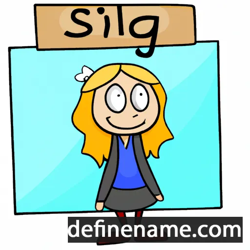 cartoon of the name Signild