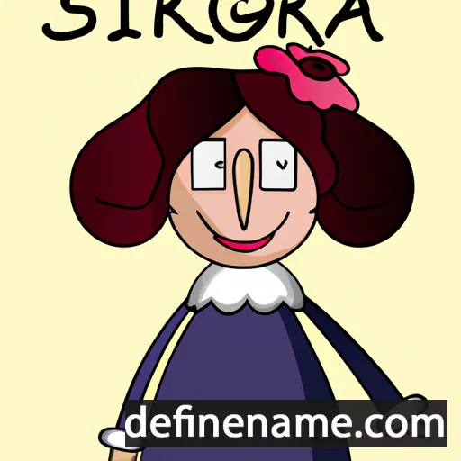 cartoon of the name Signora