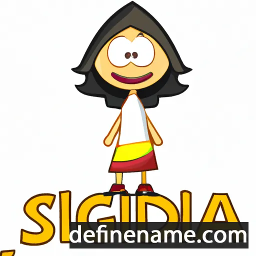 cartoon of the name Sigrada