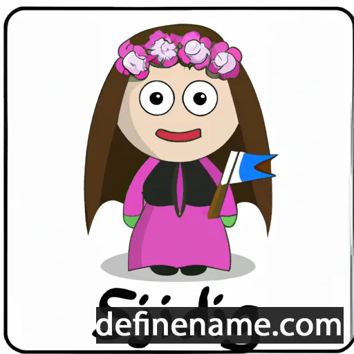 cartoon of the name Sigríða