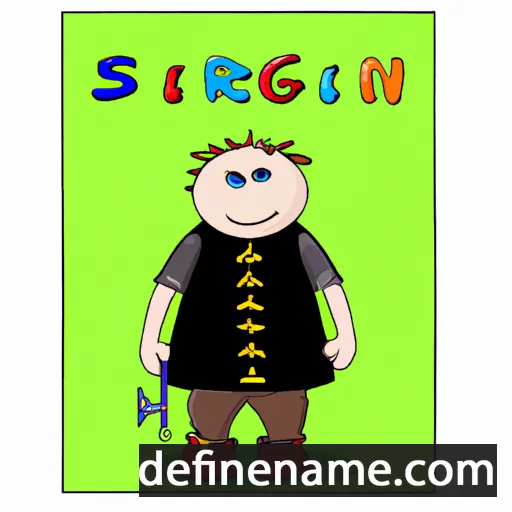 cartoon of the name Sigrin