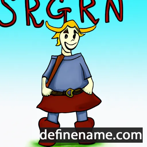 Sigurörn cartoon