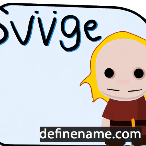 cartoon of the name Sigvæig