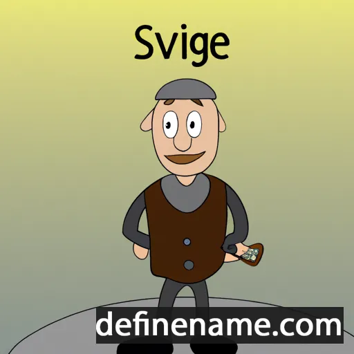 cartoon of the name Sigve