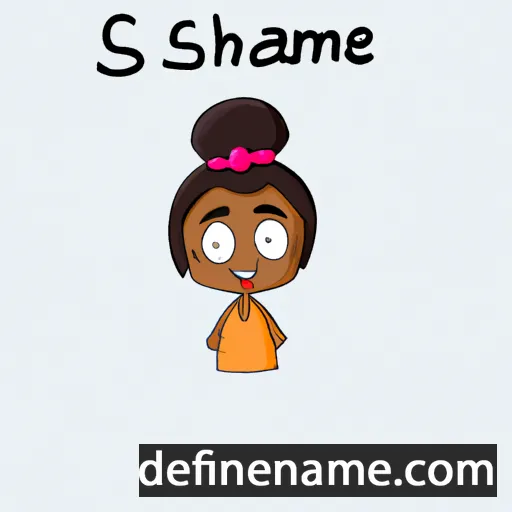 cartoon of the name Sihame