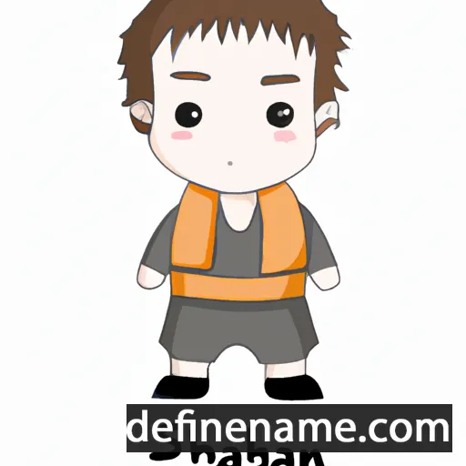 cartoon of the name Sihan