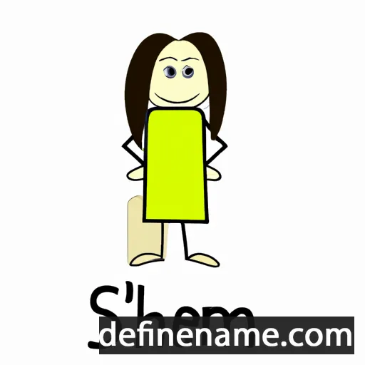 cartoon of the name Sihem