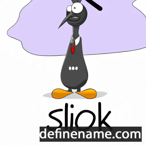 cartoon of the name Silcock