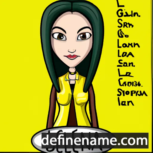 cartoon of the name Silena