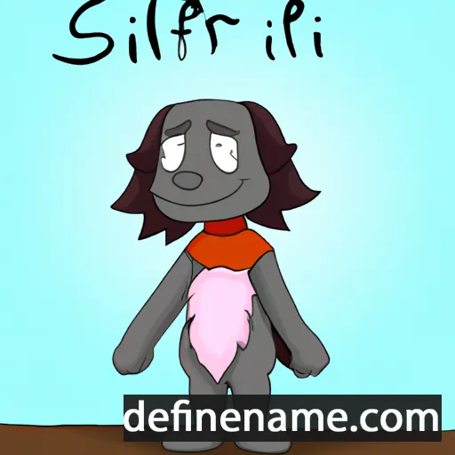 cartoon of the name Silfur