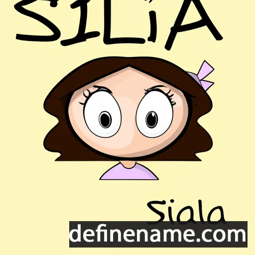 cartoon of the name Silia