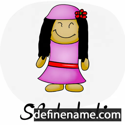 cartoon of the name Silibele