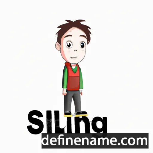 cartoon of the name Siling