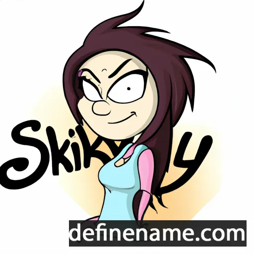 cartoon of the name Silky