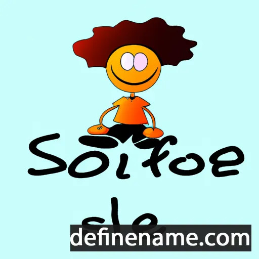 cartoon of the name Siloé