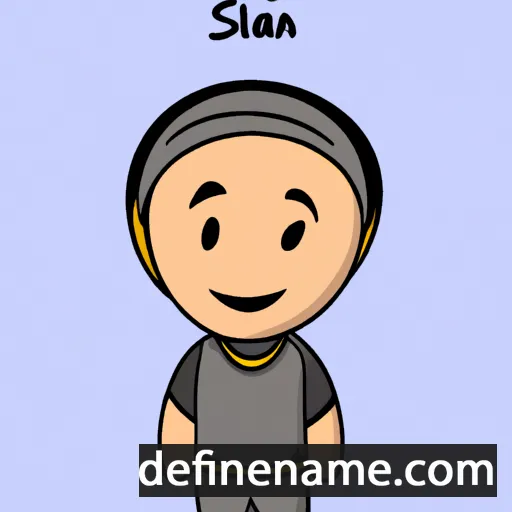 cartoon of the name Silvaan