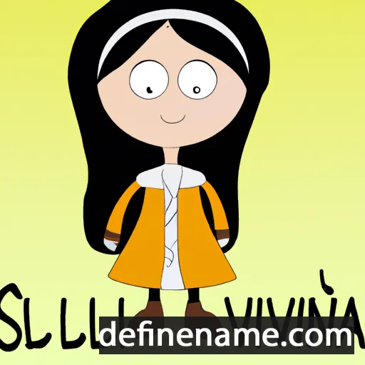 cartoon of the name Silvanina