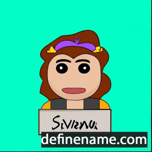 cartoon of the name Silvanna