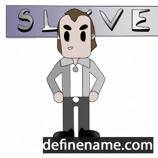 cartoon of the name Silvère